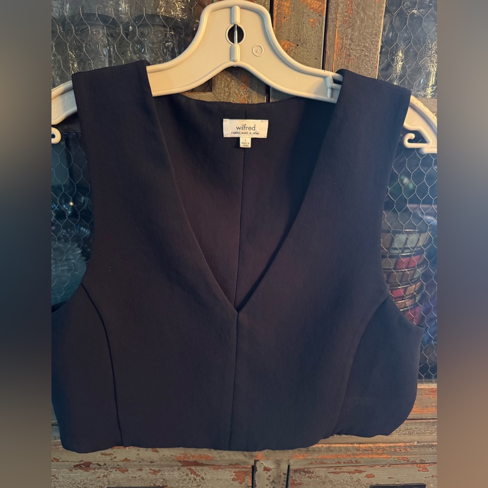 Wilfred Black Crop Top